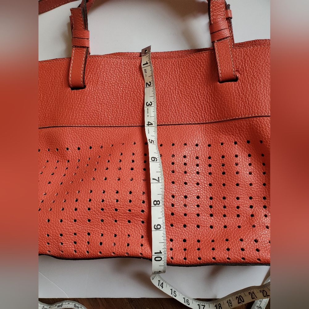 Vittoria Napoli Coral leather tote bag cross body bag - Picture 13 of 14